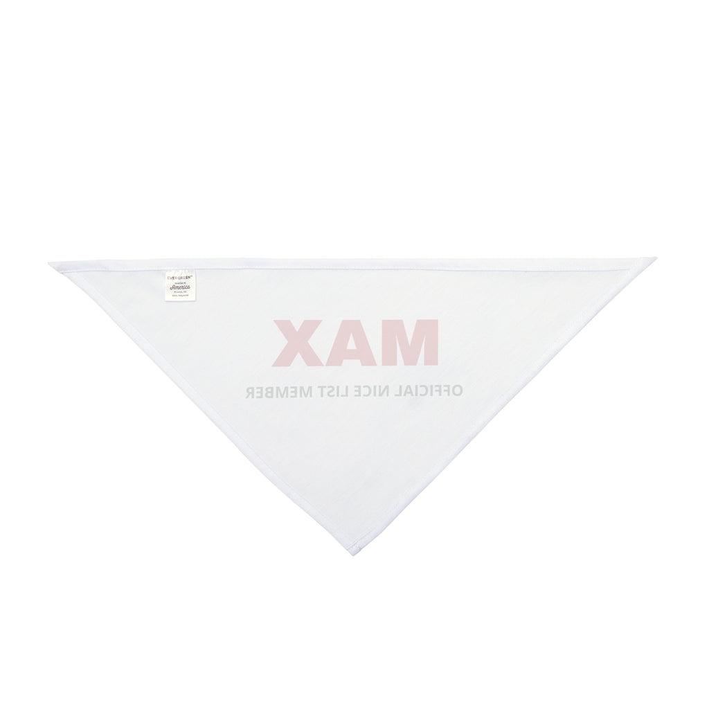 Personalized Christmas Dog Bandana – Official Nice List Member