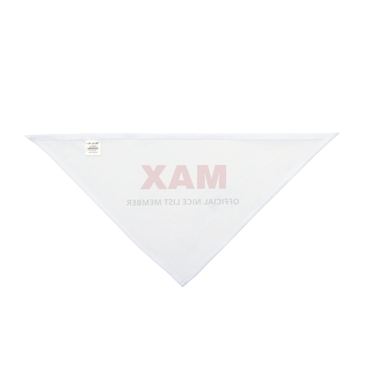 Personalized Christmas Dog Bandana – Official Nice List Member