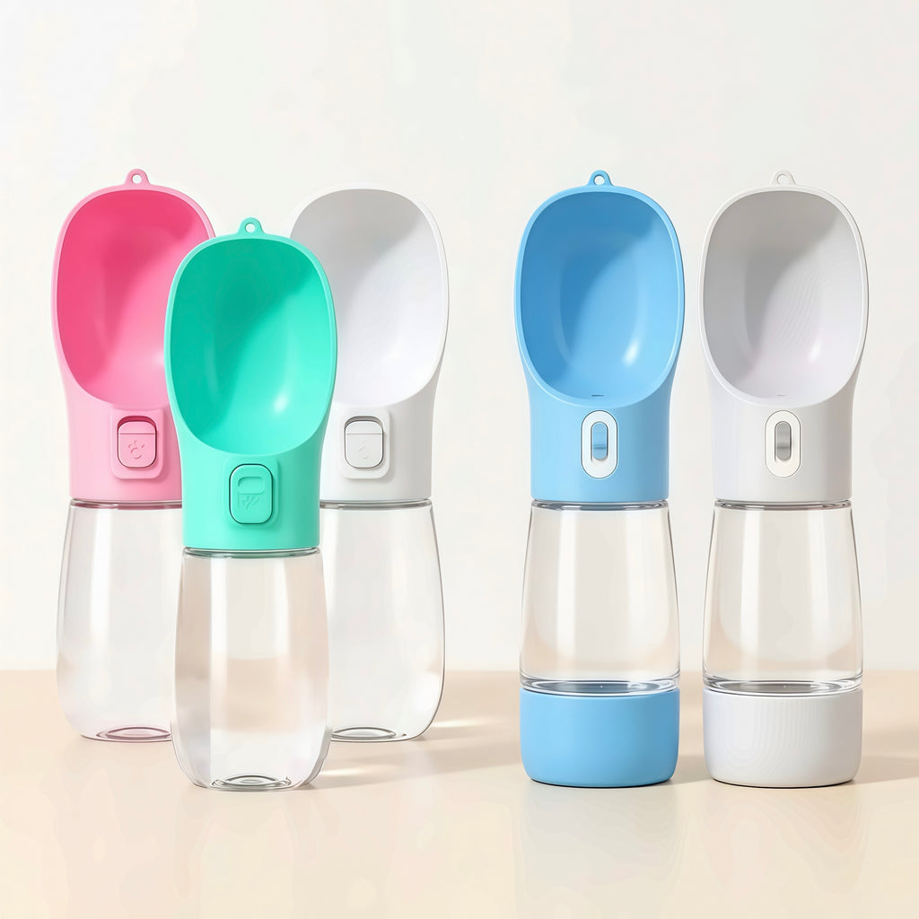 Portable Dog Water Bottle for Walks & Travel | Oqelia GoCup™
