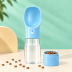 Oqelia GoCup™ blue Water and Food portable dog bottle