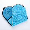 Oqelia DryCoat™ blue chenille dog drying towel