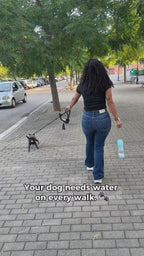 Portable Dog Water Bottle for Walks & Travel | Oqelia GoCup™